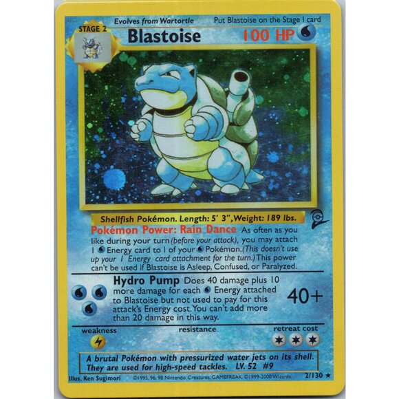 Blastoise Base Set 2 "Reprinted" - Picture 1 of 3
